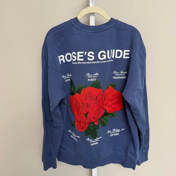 Zara Blue Crewneck Sweater size S - Picture 4 of 4